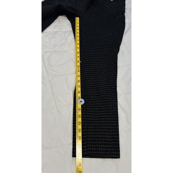 Dalia Gray Check Chino Stretch Pull On Slim Pants Size L - Picture 3 of 7